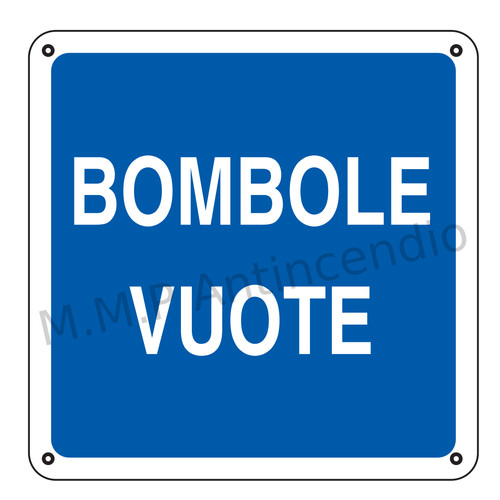 Cartello segnaletico bombole - segnaletico,