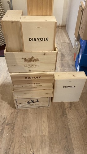 Casse legno vuote - , vino