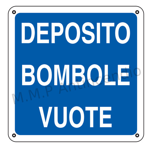 Cartello segnaletico deposito - segnaletico,